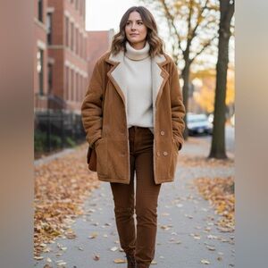 NWT Oversized Tan Suede Jacket Unisex